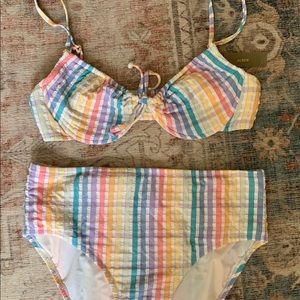 J Crew high waisted bikini!!